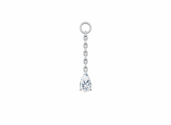 Подвеска с кристаллом Pear
