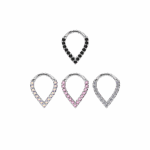 Кликер-капля из кобальт-хрома с кристаллами Premium Zirconia